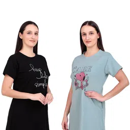 BOMBSHELL Printed Nightdress image 3