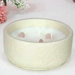 TIED RIBBONS White Gardenia Scented 10-12 Hours Burn Time Jar Candle image 1