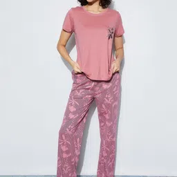 Ginger by Lifestyle Women Floral Printed Round Neck T-shirt image 5