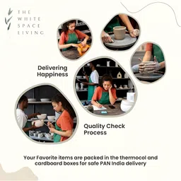 THE WHITE SPACE LIVING Red & White Printed Ceramic Glossy Mugs image 5