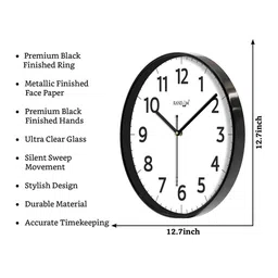 RANDOM Black Printed Wall Clock image 5
