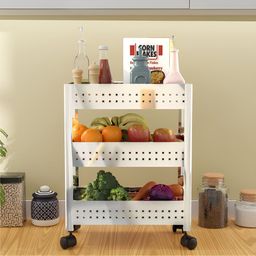 RUBOXA Silver-Toned 3-Tier Stainless Steel Multi-Purpose Kitchen Organizer-picture-3
