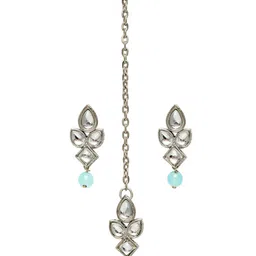 Anouk Silver-Plated Stone-Studded Jewellery Set image 4