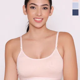 INKURV Pack Of 3 Women Solid Non Padded Full Coverage Bra image 1