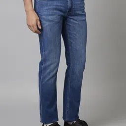 Celio Men Jean Straight Fit Mid-Rise Light Fade Stretchable Jeans image 2