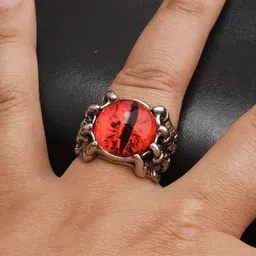 J.S ENTERPRISES Unisex Set Of 2 Oxidised Stainless Steel Finger Ring image 3