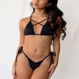 lavika traders V-Neck Swim Bikini Set image 3