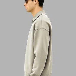 Maniac Men Polo Neck Full Sleeve Sweatshirt image 3