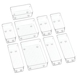 RUBOXA Transparent Set of 6 Regular Drawer Organiser Organisers-picture-21