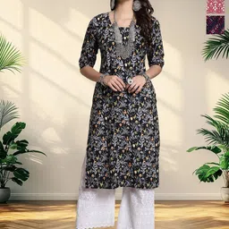 HERE&NOW Women Pack Of 3 Ethnic Motifs Printed Kurtas-picture-23