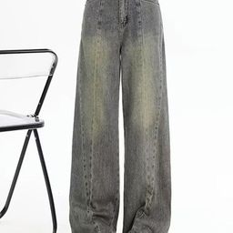 LULU & SKY Women Boyfriend Fit High-Rise Slash Knee Heavy Fade Jeans-picture-21