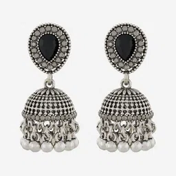 Kushal's Fashion Jewellery Dome Shaped Jhumkas Earrings-picture-52
