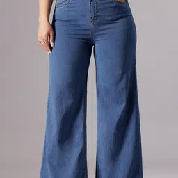 Miss Chase A+ Women Wide Leg High-Rise Stretchable Jeans-picture-38