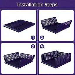 Myntra Elegant Homes Blue 4 Pieces Multi-Utility Organisers image 2