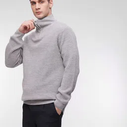 French Connection High-Neck Ribbed Pullover Sweater image 2