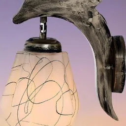 SWIATLO Gold-Toned Wood Dolphin Wall Lamp-picture-22