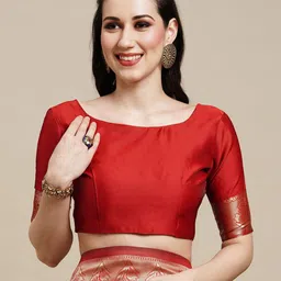 Anouk Rustic Woven Design Zari Silk Blend Kanjeevaram Saree image 3