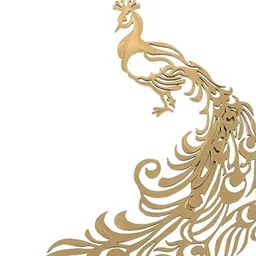 ADORN Unisex Stainless Steel Peacock Brooch image 3