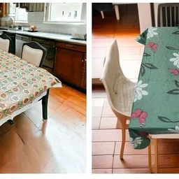 kashhtu Polyester 6 Seater Floral Table Cover-picture-41