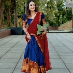 pavitraa sarees Solid Semi Stitched Lehenga Choli-picture-18