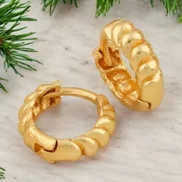 SHREE KRISHNA SHOPPING Gold-Plated Brass Earrings-picture-10