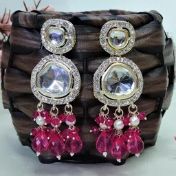 VATSALYA creation Gold-Plated Alloy Earrings-image-53