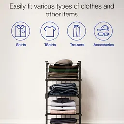 BOXJOY Set of 4 Black Regular Metal Multi-Utility Organisers image 3