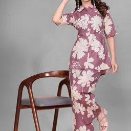 VenderVilla Printed Shirt Collar Shirt With Printed Trousers Co-Ords image 5