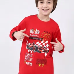 Monte Carlo Boys Graphic Printed Round Neck Woollen T-shirt-picture-40