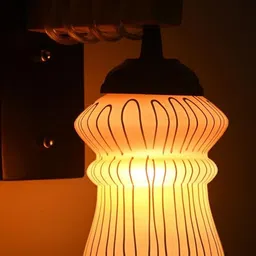 SOMIL Yellow Glass Cylinder Printed Wall Lamps-image-91