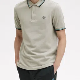 Fred Perry Men Polo Collar Applique T-shirt image 3