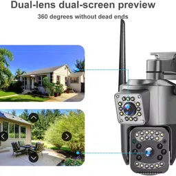 Cxoen Smart 1080p WiFi PTZ CCTV Camera Dual Lens with Motion Detection Security Camera image 3