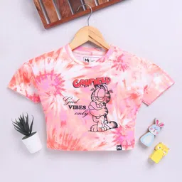 YK X Minute Mirth Girls Garfield Printed Pure Cotton Crop Top-picture-32