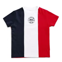 U.S. Polo Assn. Kids Boys Striped Pure Cotton T-shirt image 2
