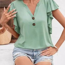 StyleCast Women Flutter Sleeve Top-picture-25