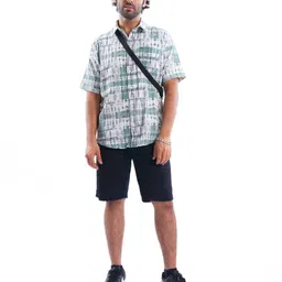 Estilocus Men Standard Fit Dyed Spread Collar Cotton Casual Shirt-image-73