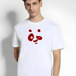 KAIDO Graphic Printed Round Neck Cotton T-shirt-picture-36