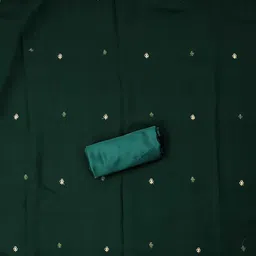 SHADOW & SAINING Floral Embroidered Thread Work Georgette Unstitched Dress Material image 3