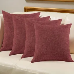 IVAZA Unisex Maroon Cushion Covers image 2
