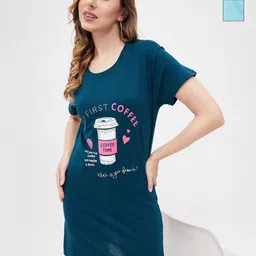 Dreambe Women 2 Printed Extended Sleeves T-shirt-image-80