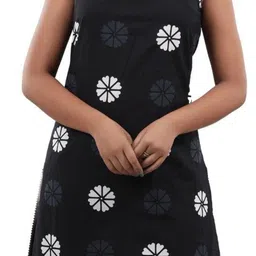 Cloth Bites Ethnic Motifs Printed Shoulder Straps Pure Cotton Straight Kurta with Sharara image 2