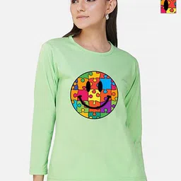 Metronaut Women 2 Printed Bio Finish Applique T-shirt-picture-21