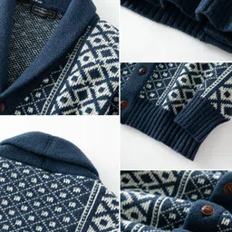 Mast & Harbour Men Printed Cardigan image 5