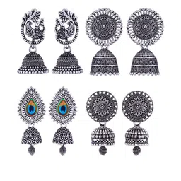 Sangria Alloy Silver-Plated Earrings-picture-38