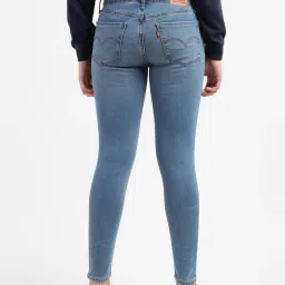 levi's Women's 710 Blue Skinny Fit High Rise Jeans image 3