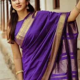 Tekson Woven Design Zari Saree image 4