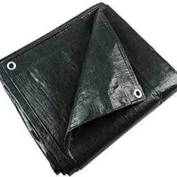 hos TARPAULINE 24 FEET X 18 FEET BLACK Tent - For For Truck body, Car, Bike and Train Wagon Cover, Grain Covers image 3