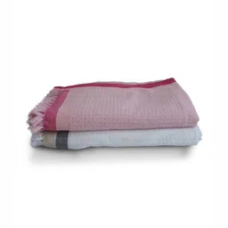 Aura Blue & Pink 2 Cotton 210 GSM Bath Towel image 4