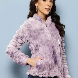 The Roadster Lifestyle Co Woolen Mock Collar Winter Wear Jacket image 2