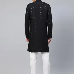 Anouk Mirage Men Embellished Flared Sleeves Chikankari Kurta image 2